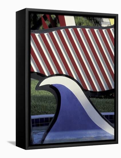 Roy Lichtenstein's Mermaid Sculpture, South Beach, Miami, Florida, USA-Robin Hill-Framed Premier Image Canvas