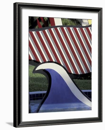 Roy Lichtenstein's Mermaid Sculpture, South Beach, Miami, Florida, USA-Robin Hill-Framed Photographic Print