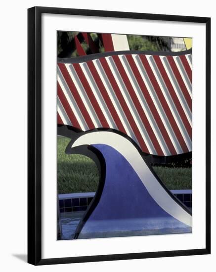 Roy Lichtenstein's Mermaid Sculpture, South Beach, Miami, Florida, USA-Robin Hill-Framed Photographic Print