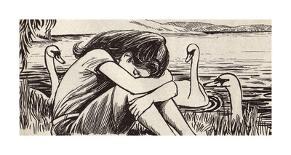 Swan Lake-Roy Newby-Framed Premium Giclee Print