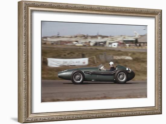 Roy Salvadori Driving an Aston Martin DBR4, Dutch Grand Prix, Zandvoort, Holland, 1959-null-Framed Photographic Print