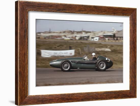 Roy Salvadori Driving an Aston Martin DBR4, Dutch Grand Prix, Zandvoort, Holland, 1959-null-Framed Photographic Print