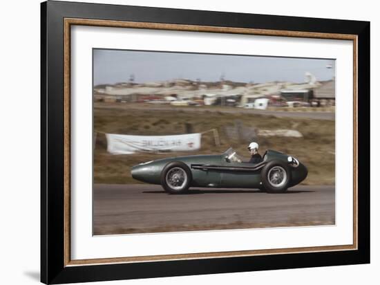 Roy Salvadori Driving an Aston Martin DBR4, Dutch Grand Prix, Zandvoort, Holland, 1959-null-Framed Photographic Print