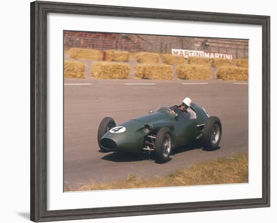 Roy Salvadori Driving an Aston Martin, Dutch Grand Prix, Zandvoort, 1959-null-Framed Photographic Print