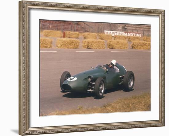 Roy Salvadori Driving an Aston Martin, Dutch Grand Prix, Zandvoort, 1959-null-Framed Photographic Print