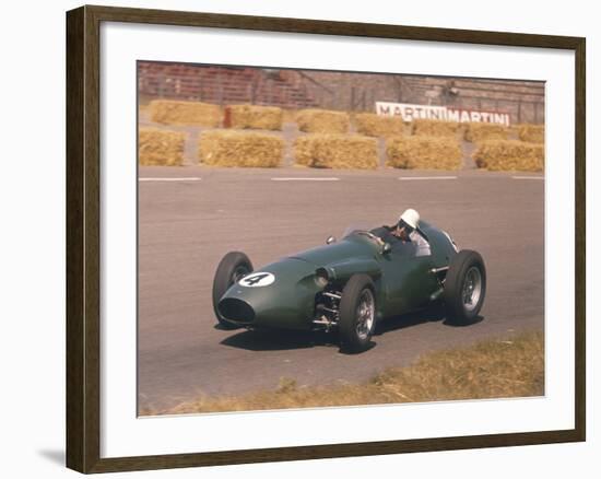 Roy Salvadori Driving an Aston Martin, Dutch Grand Prix, Zandvoort, 1959-null-Framed Photographic Print