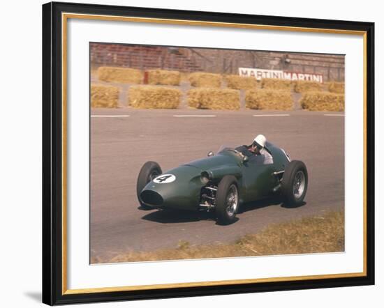 Roy Salvadori Driving an Aston Martin, Dutch Grand Prix, Zandvoort, 1959-null-Framed Photographic Print