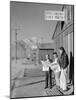 Roy Takeno, Editor, and Group, Manzanar Relocation Center, California-Ansel Adams-Mounted Photo