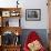 Roy Takeno's Desk, Manzanar Relocation Center-Ansel Adams-Framed Art Print displayed on a wall