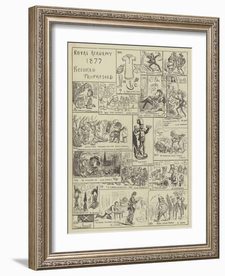 Royal Academy 1877, Pictures Prophesied-Edward Armitage-Framed Giclee Print