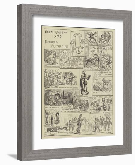 Royal Academy 1877, Pictures Prophesied-Edward Armitage-Framed Giclee Print