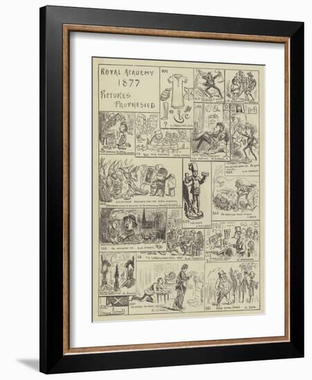 Royal Academy 1877, Pictures Prophesied-Edward Armitage-Framed Giclee Print