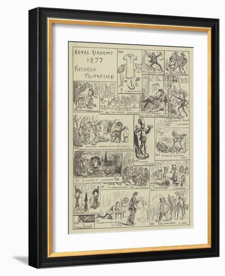 Royal Academy 1877, Pictures Prophesied-Edward Armitage-Framed Giclee Print