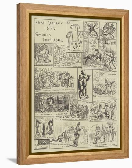 Royal Academy 1877, Pictures Prophesied-Edward Armitage-Framed Premier Image Canvas