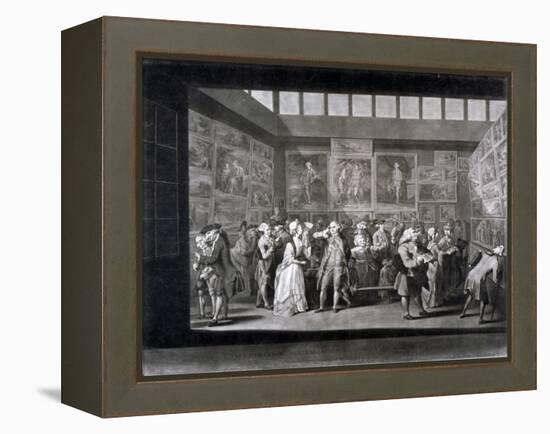 Royal Academy of Arts Exhibition in a House on Pall Mall, Westminster, London, 1771-Richard Earlom-Framed Premier Image Canvas