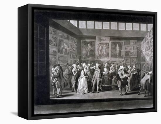 Royal Academy of Arts Exhibition in a House on Pall Mall, Westminster, London, 1771-Richard Earlom-Framed Premier Image Canvas