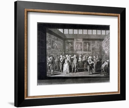 Royal Academy of Arts Exhibition in a House on Pall Mall, Westminster, London, 1771-Richard Earlom-Framed Giclee Print