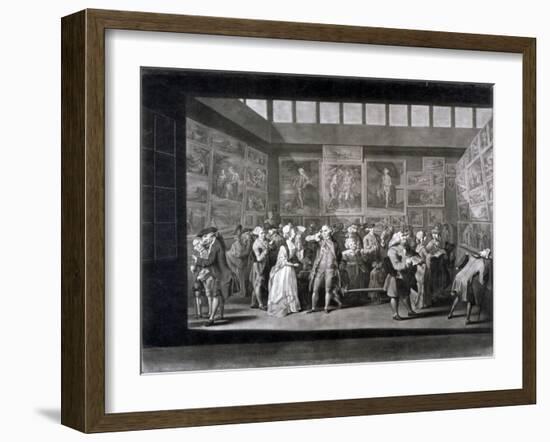 Royal Academy of Arts Exhibition in a House on Pall Mall, Westminster, London, 1771-Richard Earlom-Framed Giclee Print