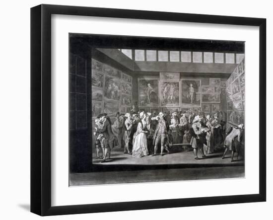 Royal Academy of Arts Exhibition in a House on Pall Mall, Westminster, London, 1771-Richard Earlom-Framed Giclee Print