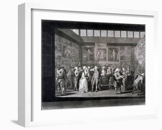 Royal Academy of Arts Exhibition in a House on Pall Mall, Westminster, London, 1771-Richard Earlom-Framed Giclee Print