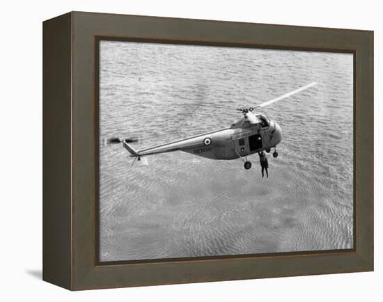 Royal Air Force Coastal Command Rescue Helicopters in Action-null-Framed Premier Image Canvas