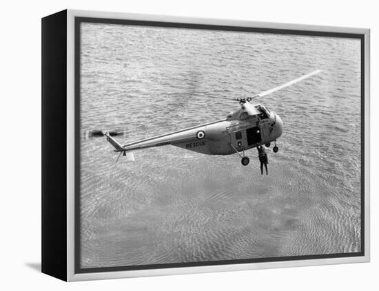 Royal Air Force Coastal Command Rescue Helicopters in Action-null-Framed Premier Image Canvas