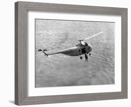 Royal Air Force Coastal Command Rescue Helicopters in Action-null-Framed Photographic Print