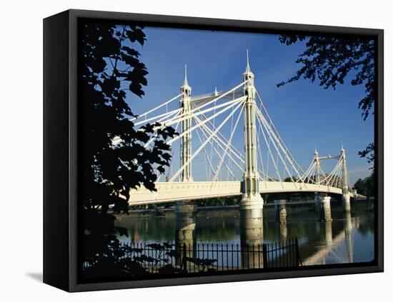 Royal Albert Bridge, Chelsea, London, England, United Kingdom, Europe-Ken Gillham-Framed Premier Image Canvas