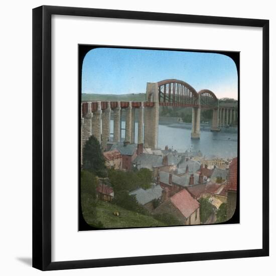 Royal Albert Bridge, Saltash, Cornwall, Late 19th or Early 20th Century-null-Framed Giclee Print