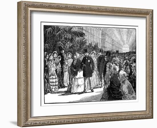 Royal and Imperial Visit to the Crystal Palace, 1850S-William Barnes Wollen-Framed Giclee Print