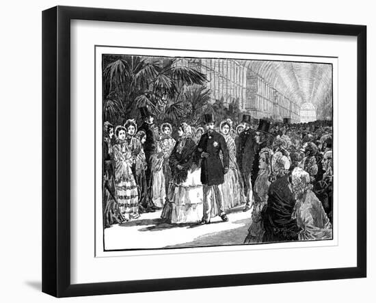 Royal and Imperial Visit to the Crystal Palace, 1850S-William Barnes Wollen-Framed Giclee Print