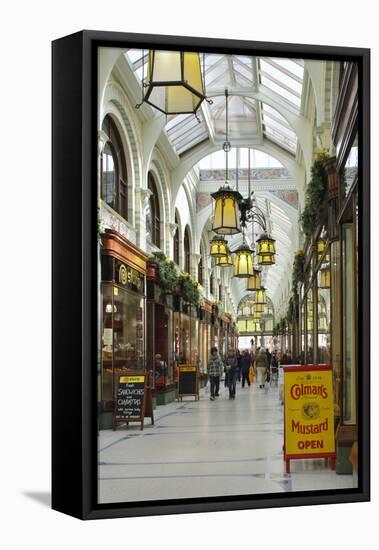 Royal Arcade, Norwich, Norfolk, 2010-Peter Thompson-Framed Premier Image Canvas