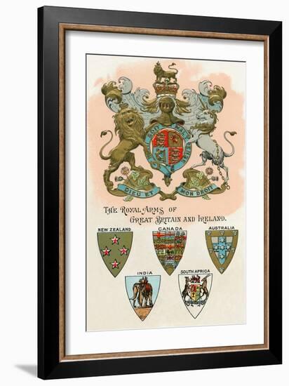 Royal Arms of Great Britain and Ireland-null-Framed Art Print