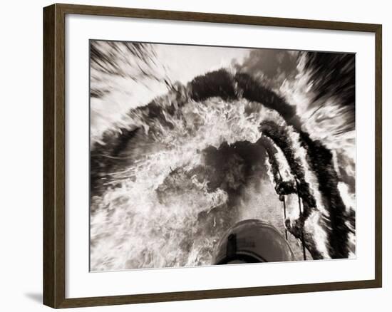 Royal Artillery Motorcycle Display Team Fire Stunt, February 1978-null-Framed Photographic Print