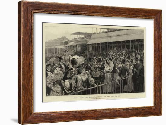 Royal Ascot, the Enclosure before the Race for the Cup-Arthur Hopkins-Framed Giclee Print