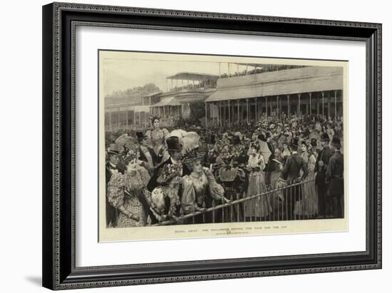 Royal Ascot, the Enclosure before the Race for the Cup-Arthur Hopkins-Framed Giclee Print