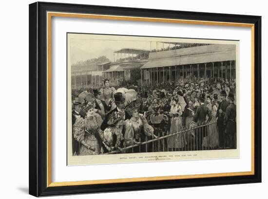 Royal Ascot, the Enclosure before the Race for the Cup-Arthur Hopkins-Framed Giclee Print