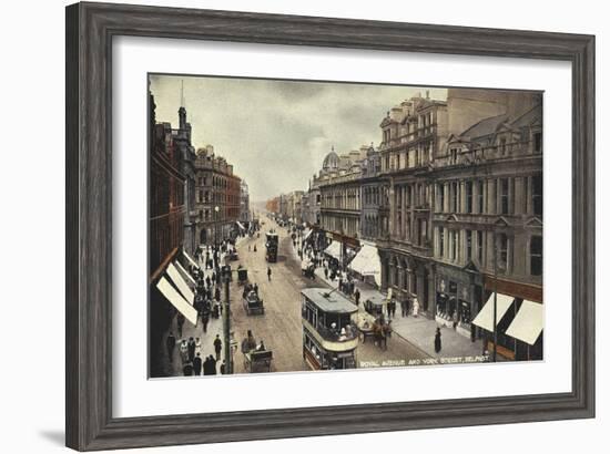Royal Avenue, York Street, Belfast, Northern Ireland-null-Framed Art Print