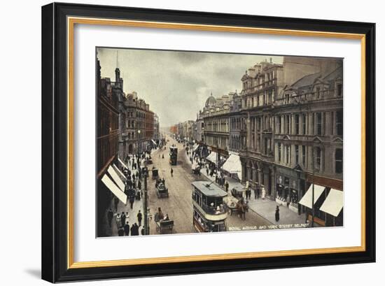 Royal Avenue, York Street, Belfast, Northern Ireland-null-Framed Art Print