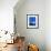 Royal Blue Abstract Study-Emma Moore-Framed Art Print displayed on a wall