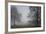 Royal Botanic Gardens, Kew, London. Palm House Obscured by Fog with Winter Trees-Richard Bryant-Framed Photographic Print