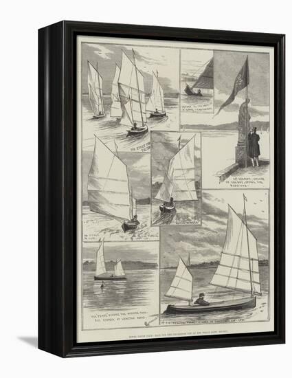 Royal Canoe Club, Race for the Challenge Cup at the Welsh Harp, Hendon-Alfred Courbould-Framed Premier Image Canvas