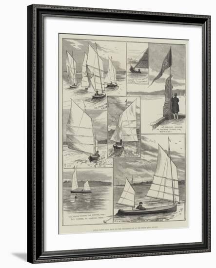 Royal Canoe Club, Race for the Challenge Cup at the Welsh Harp, Hendon-Alfred Courbould-Framed Giclee Print