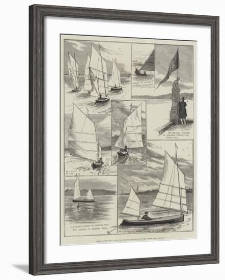 Royal Canoe Club, Race for the Challenge Cup at the Welsh Harp, Hendon-Alfred Courbould-Framed Giclee Print