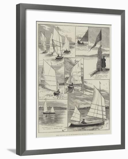 Royal Canoe Club, Race for the Challenge Cup at the Welsh Harp, Hendon-Alfred Courbould-Framed Giclee Print