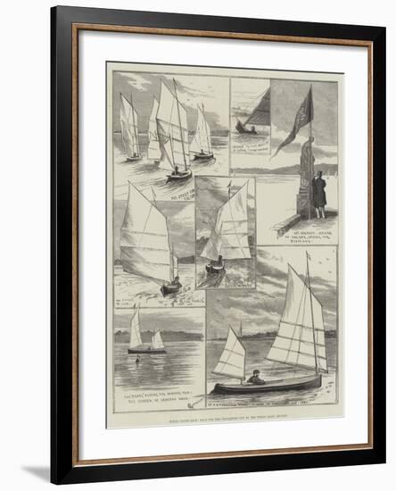 Royal Canoe Club, Race for the Challenge Cup at the Welsh Harp, Hendon-Alfred Courbould-Framed Giclee Print