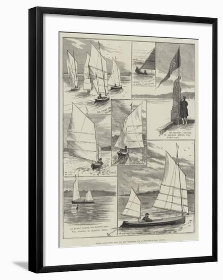 Royal Canoe Club, Race for the Challenge Cup at the Welsh Harp, Hendon-Alfred Courbould-Framed Giclee Print