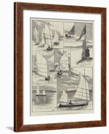 Royal Canoe Club, Race for the Challenge Cup at the Welsh Harp, Hendon-Alfred Courbould-Framed Giclee Print