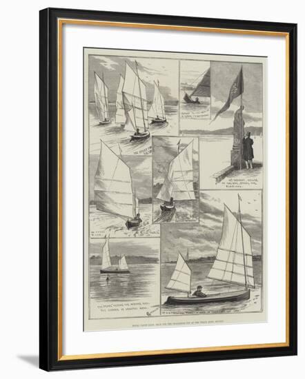 Royal Canoe Club, Race for the Challenge Cup at the Welsh Harp, Hendon-Alfred Courbould-Framed Giclee Print