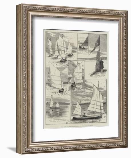 Royal Canoe Club, Race for the Challenge Cup at the Welsh Harp, Hendon-Alfred Courbould-Framed Giclee Print